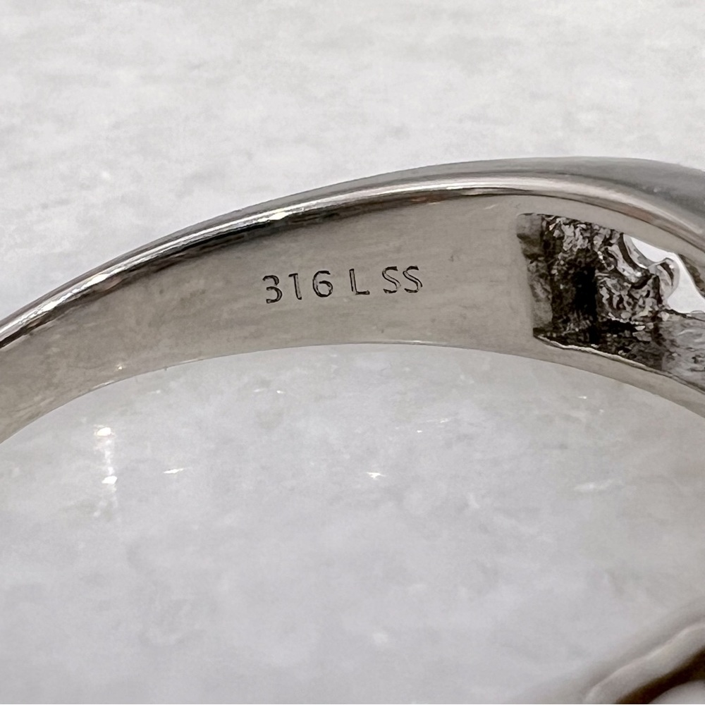 Simulated Diamond Silver Trilogy Ring - image 8